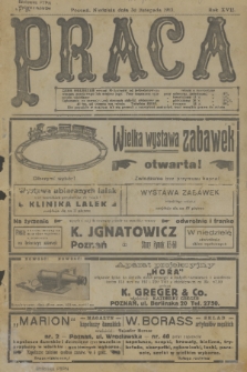 Praca: tygodnik polityczny i literacki, illustrowany. R. 17, 1913, nr 48