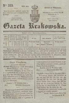 Gazeta Krakowska. 1836, nr 222