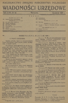Wiadomości Urzędowe. R. 2, 1924, nr 12