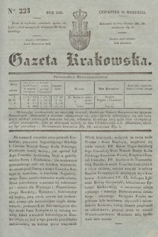 Gazeta Krakowska. 1836, nr 223