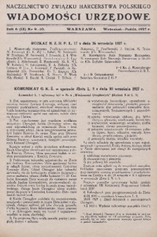 Wiadomości Urzędowe. R. 5, 1927, nr 9 i 10