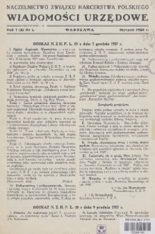 Wiadomości Urzędowe. R. 7, 1928, nr 1