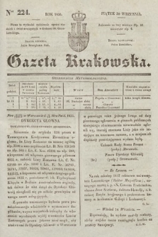 Gazeta Krakowska. 1836, nr 224