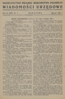 Wiadomości Urzędowe. R. 10, 1932, nr 1