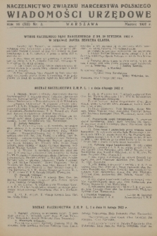 Wiadomości Urzędowe. R. 10, 1932, nr 3