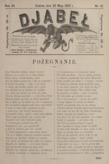 Djabeł. R.25, 1893, nr 10 + dod. [po konfiskacie]