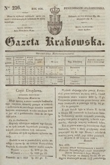 Gazeta Krakowska. 1836, nr 226