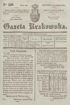 Gazeta Krakowska. 1836, nr 229