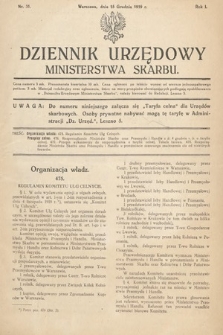 Dziennik Urzędowy Ministerstwa Skarbu. 1919, nr 31