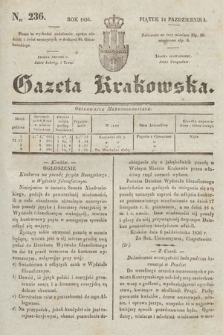 Gazeta Krakowska. 1836, nr 236