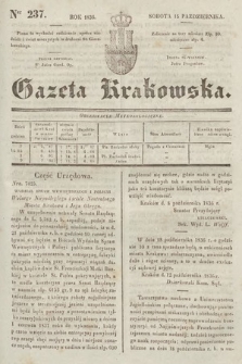 Gazeta Krakowska. 1836, nr 237
