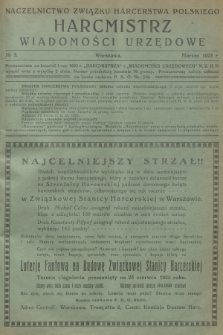 Harcmistrz : miesięcznik Starszyzny Harcerskiej : Organ Naczelnictwa Związku Harcerstwa Polskiego. R.8, 1925, № 3