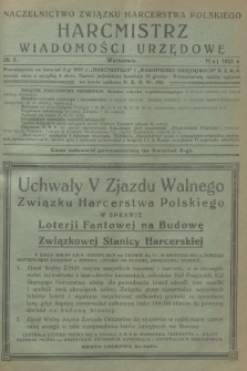 Harcmistrz : miesięcznik Starszyzny Harcerskiej : Organ Naczelnictwa Związku Harcerstwa Polskiego. R.8, 1925, № 5
