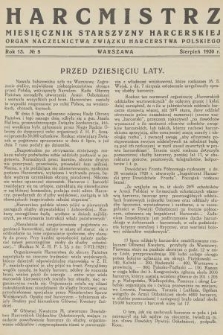 Harcmistrz : miesięcznik Starszyzny Harcerskiej : Organ Naczelnictwa Związku Harcerstwa Polskiego. R.13, 1930, № 8