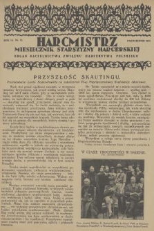 Harcmistrz : miesięcznik Starszyzny Harcerskiej : Organ Naczelnictwa Związku Harcerstwa Polskiego. R.14, 1931, № 10