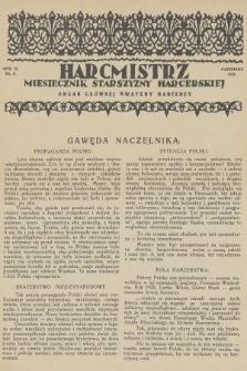 Harcmistrz : miesięcznik Starszyzny Harcerskiej : Organ Głównej Kwatery Harcerzy. R.15, 1932, nr 6