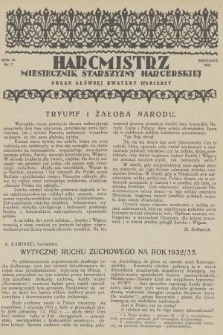 Harcmistrz : miesięcznik Starszyzny Harcerskiej : Organ Głównej Kwatery Harcerzy. R.15, 1932, nr 7