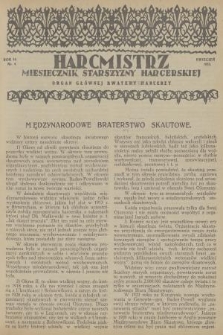 Harcmistrz : miesięcznik Starszyzny Harcerskiej : Organ Głównej Kwatery Harcerzy. R.16, 1933, nr 4