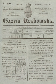 Gazeta Krakowska. 1836, nr 240