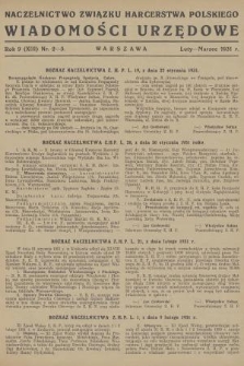 Wiadomości Urzędowe. R. 9, 1931, nr 2-3