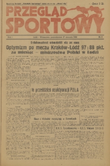 Przegląd Sportowy. R. 1, 1945, nr 8