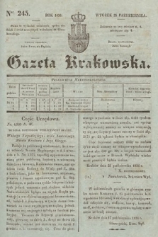 Gazeta Krakowska. 1836, nr 245