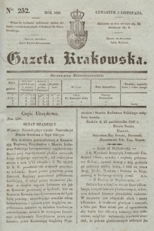 Gazeta Krakowska. 1836, nr 252