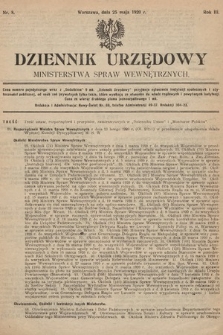 Dziennik Urzędowy Ministerstwa Spraw Wewnętrznych. 1920, nr 8