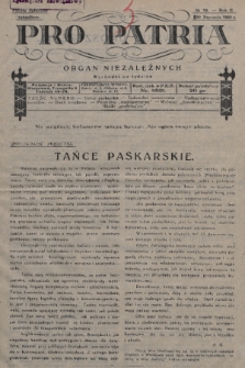 Pro Patria : organ niezależnych. R. 2, 1925, nr 19