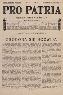 Pro Patria : organ niezależnych. R. 2, 1925, nr 35