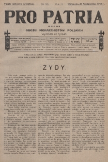 Pro Patria : organ Obozu Monarchistów Polskich. R. 2, 1925, nr 56