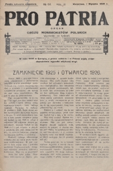 Pro Patria : organ Obozu Monarchistów Polskich. R. 3, 1926, nr 64