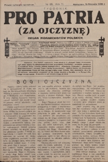 Pro Patria : organ Obozu Monarchistów Polskich. R. 3, 1926, nr 88