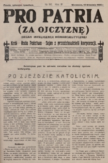 Pro Patria : organ Obozu Monarchistów Polskich. R. 3, 1926, nr 90