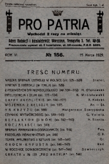 Pro Patria. R. 6, 1929, nr 156