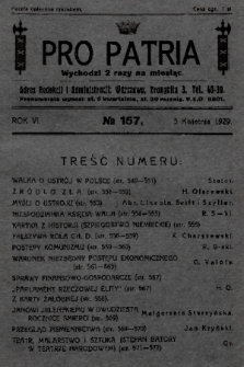 Pro Patria. R. 6, 1929, nr 157