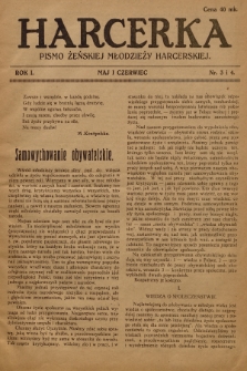 Harcerka : pismo żeńskiej młodzieży harcerskiej. R.1, 1921, nr 3 i 4