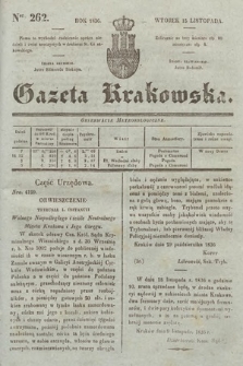 Gazeta Krakowska. 1836, nr 262