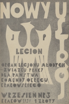 Nowy Ustrój : organ Legjonu Młodych Okręgu Krakowskiego. R.1, 1934, nr 3