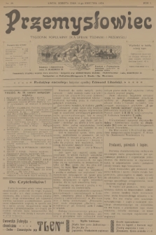 Przemysłowiec : tygodnik popularny dla spraw techniki i przemysłu. R.1, 1904, nr 29