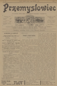 Przemysłowiec : tygodnik popularny dla spraw techniki i przemysłu. R.1, 1904, nr 38