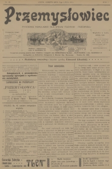 Przemysłowiec : tygodnik popularny dla spraw techniki i przemysłu. R.1, 1904, nr 40