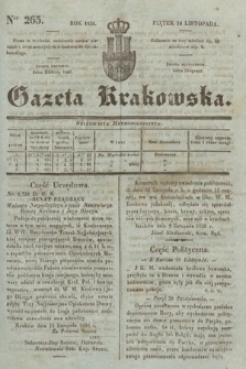 Gazeta Krakowska. 1836, nr 265