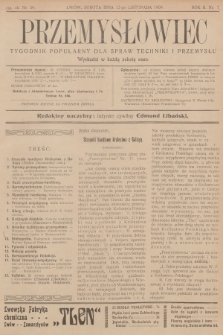 Przemysłowiec : tygodnik popularny dla spraw techniki i przemysłu. R.2, 1904, nr 7