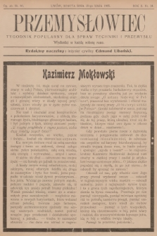 Przemysłowiec : tygodnik popularny dla spraw techniki i przemysłu. R.2, 1905, nr 34