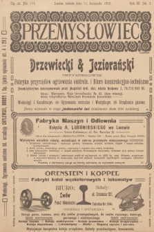 Przemysłowiec : tygodnik popularny dla spraw techniki i przemysłu. R.3, 1905, nr 7