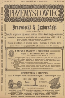 Przemysłowiec : tygodnik popularny dla spraw techniki i przemysłu. R.3, 1905, nr 14