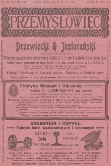Przemysłowiec : tygodnik popularny dla spraw techniki i przemysłu. R.3, 1906, nr 25