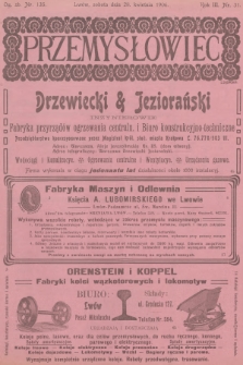 Przemysłowiec : tygodnik popularny dla spraw techniki i przemysłu. R.3, 1906, nr 31