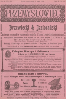 Przemysłowiec : tygodnik popularny dla spraw techniki i przemysłu. R.3, 1906, nr 32